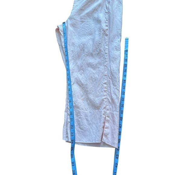 J. Jill Linen Stretch Pink Basic Mature Cropped Straight Leg Pants Size XL - Picture 9 of 10